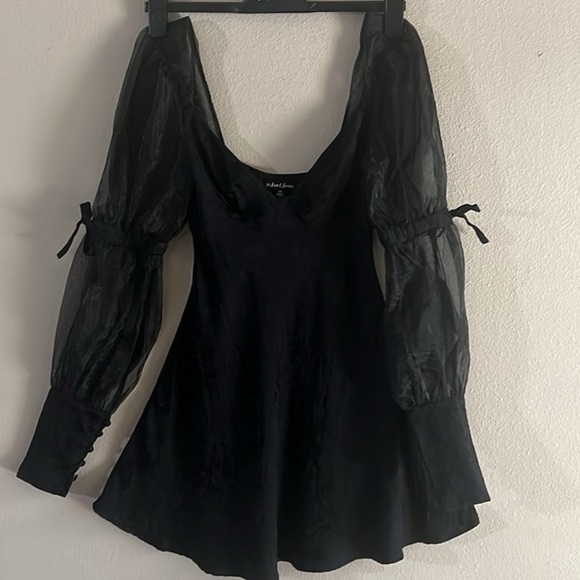 NWT Gabrielle Black For Love and Lemons Mini Dress - Picture 4 of 8